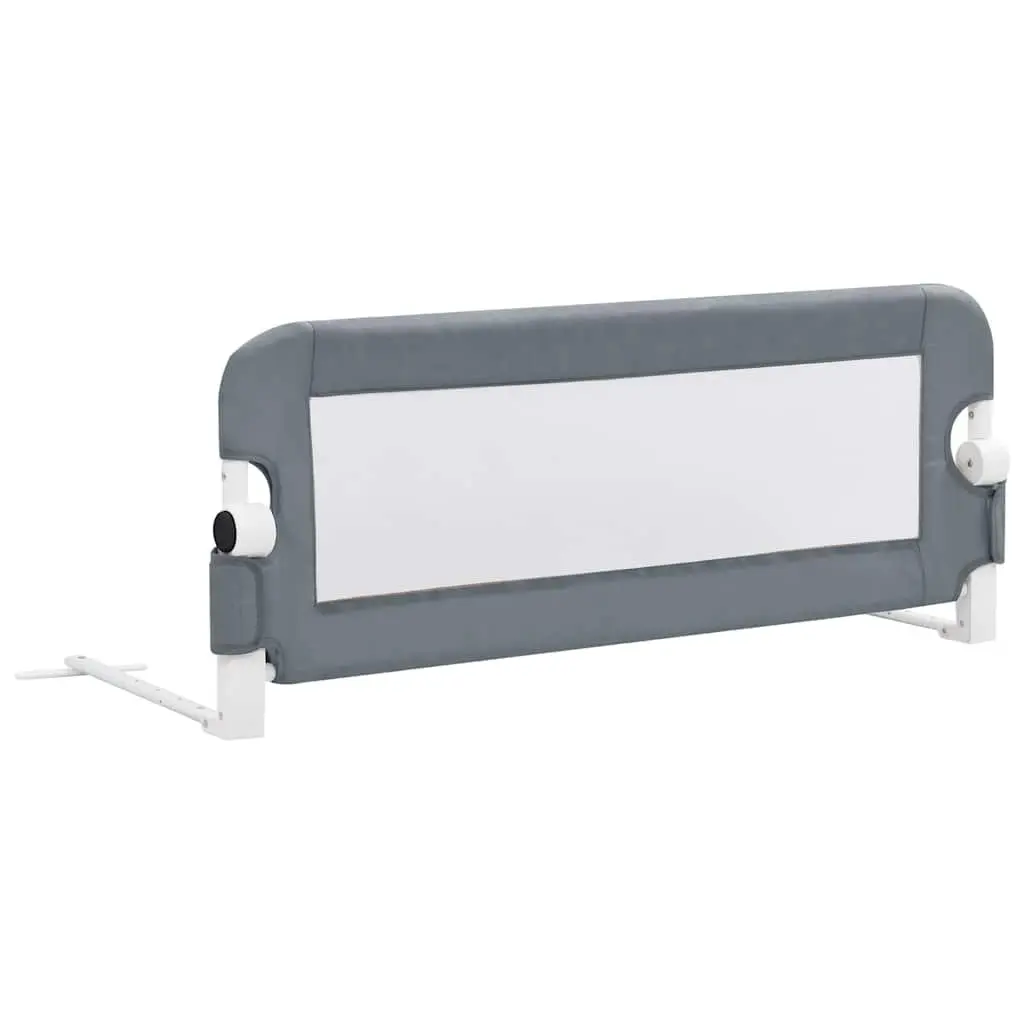 Toddler Bed Rail Foldable Metal Tube 102x42cm Grey