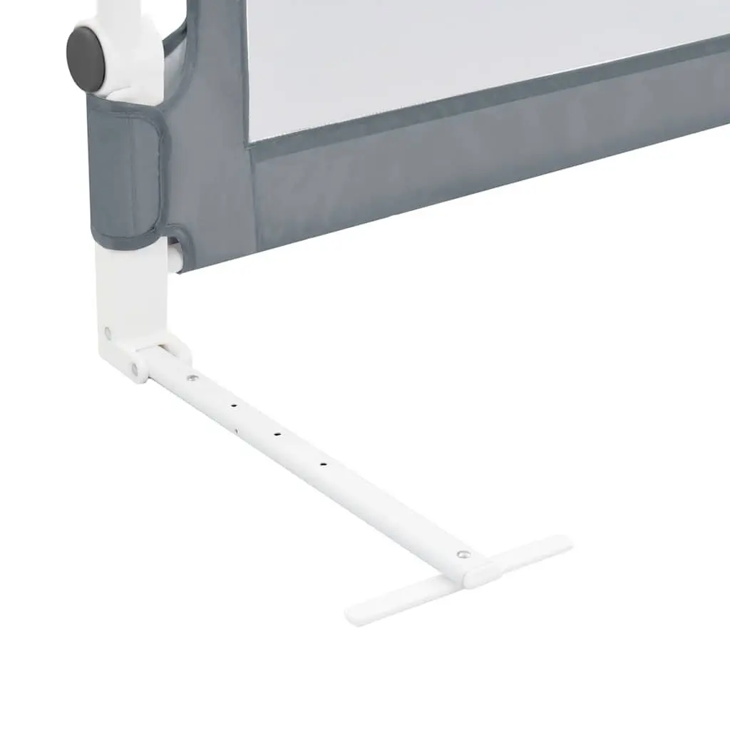 Toddler Bed Rail Foldable Metal Tube 102x42cm Grey