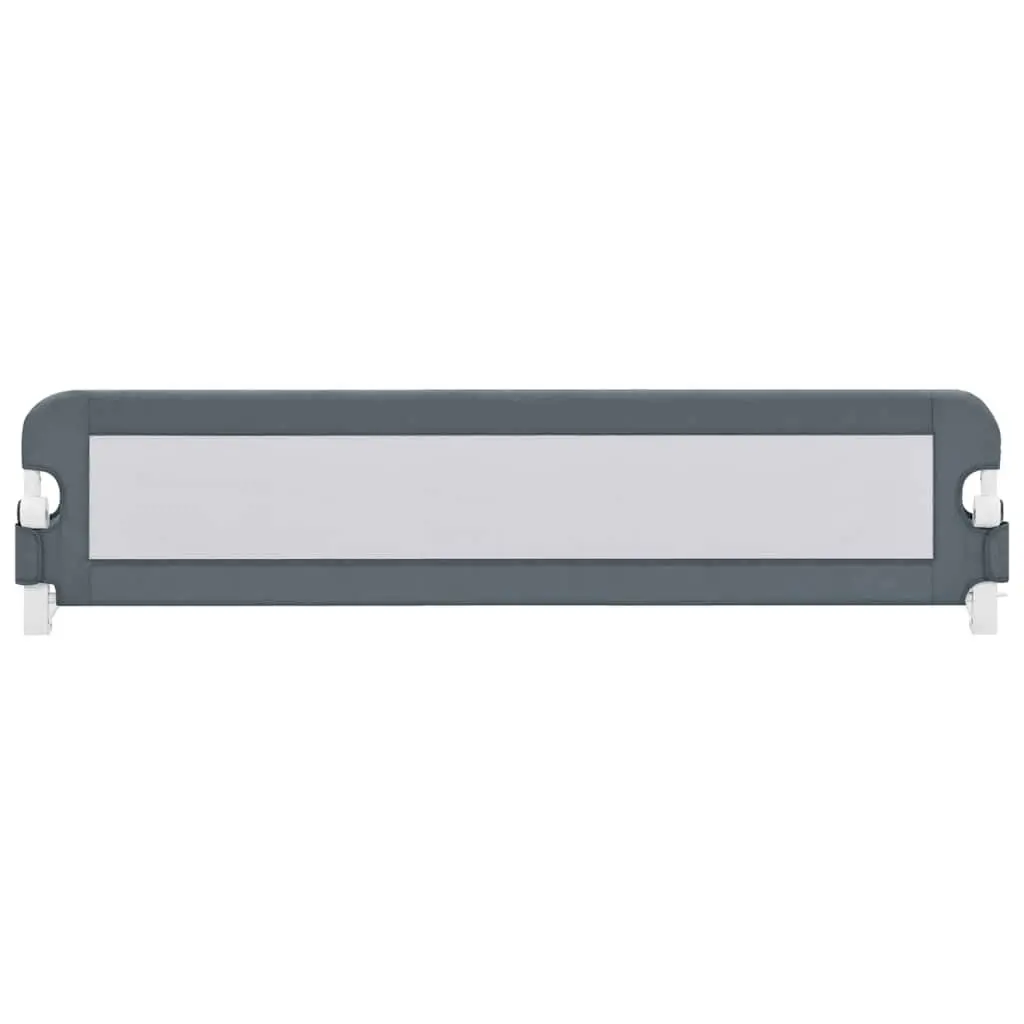 Toddler Bed Rail Foldable Metal Tube 180x42 cm Grey
