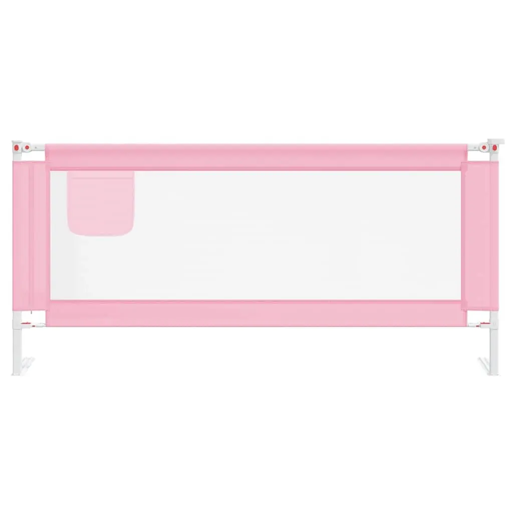 Toddler Bed Rail Fabric 200x25 cm Pink Safety Guard