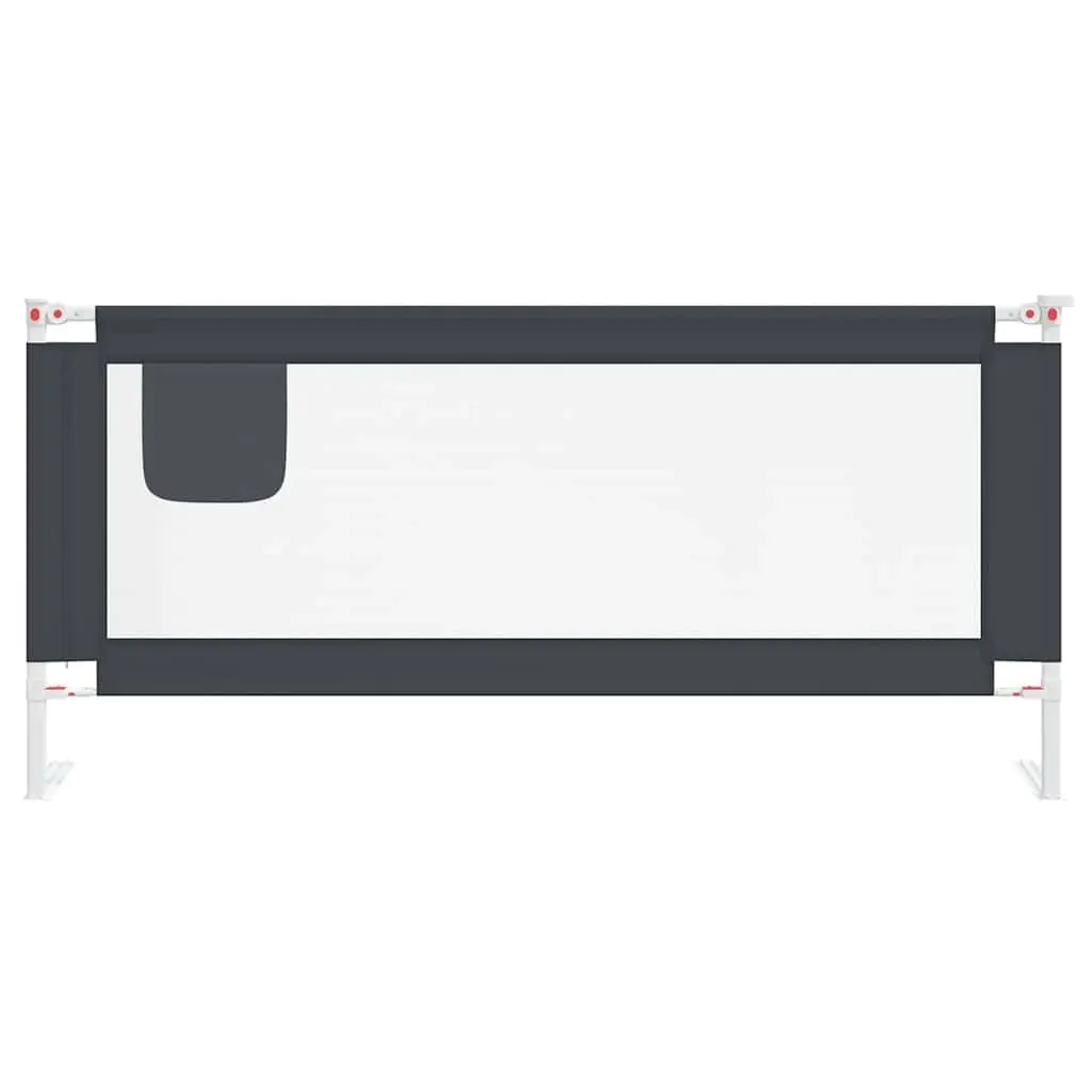 Toddler Bed Guard Rail Adjustable Height Grey 200x25cm Safety Protection