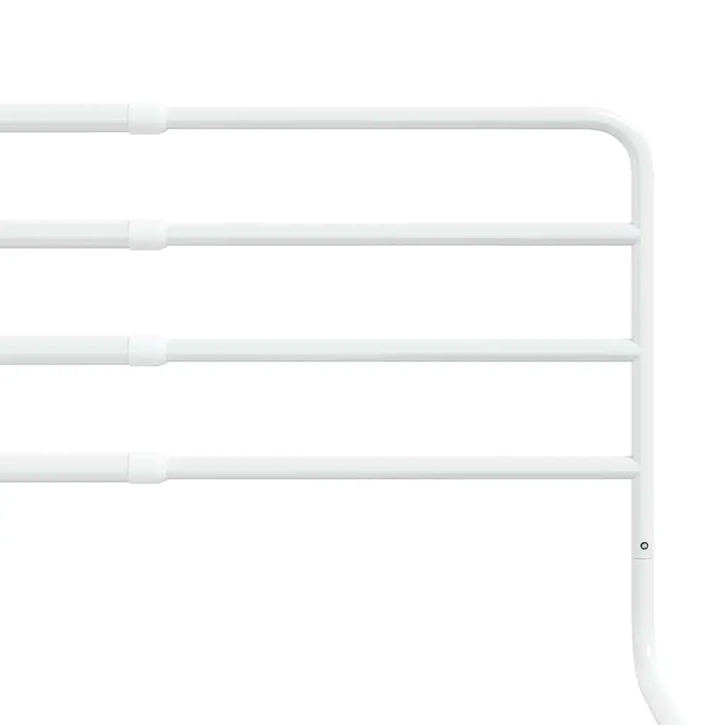 Toddler Bed Rail Iron Adjustable Width 76-137cm White Safety Guard