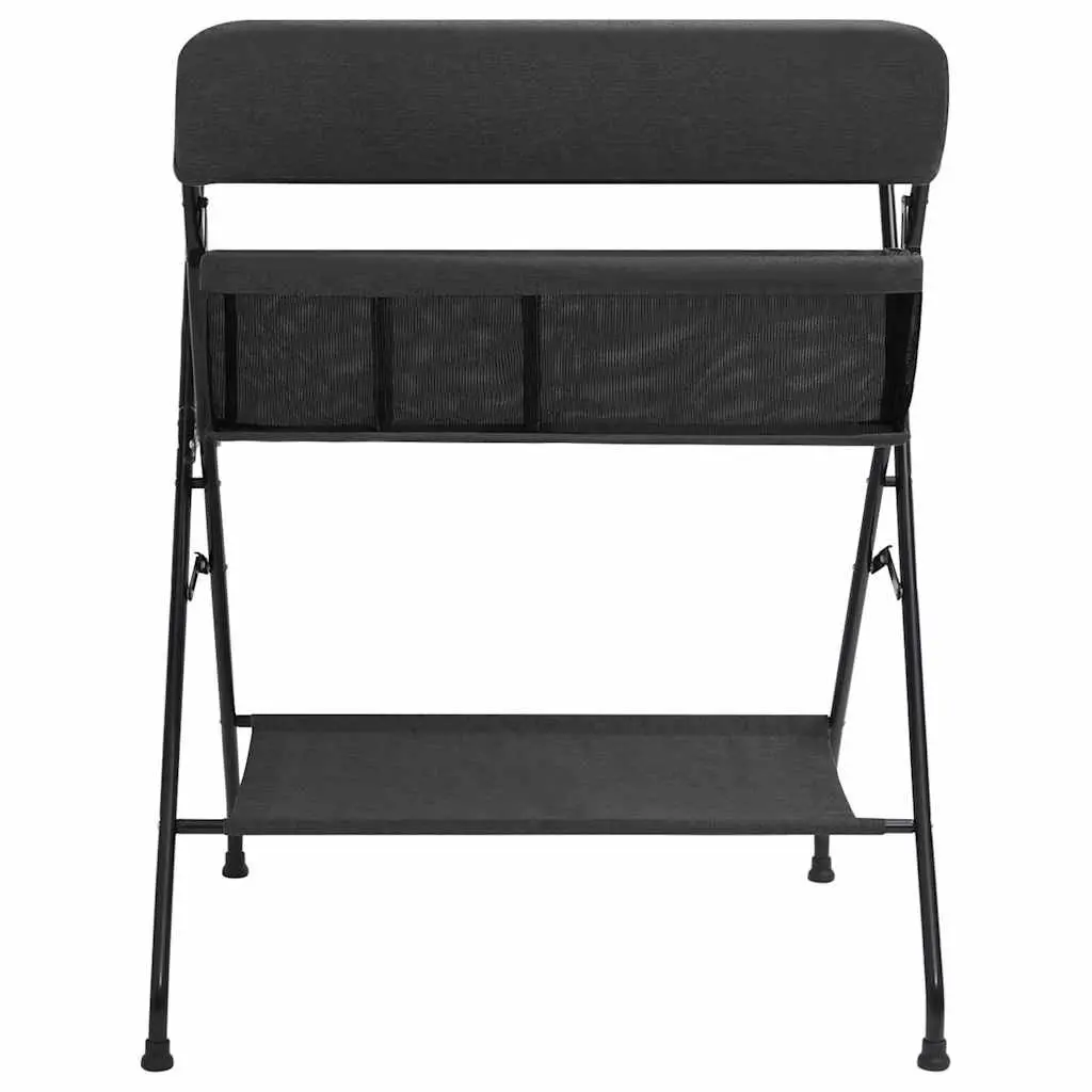Foldable Changing Table Anthracite with Storage Compartments Baby Size