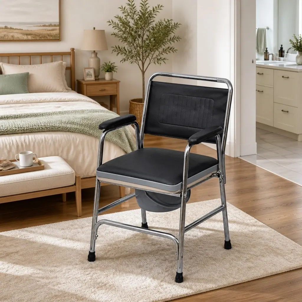 Commode Chair for Home Use and Mobility