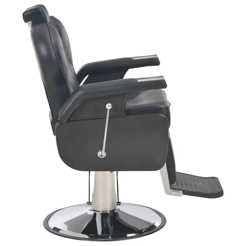 Barber Chair Faux Leather Adjustable Headrest Footrest Black 72 x 68 x 98 cm