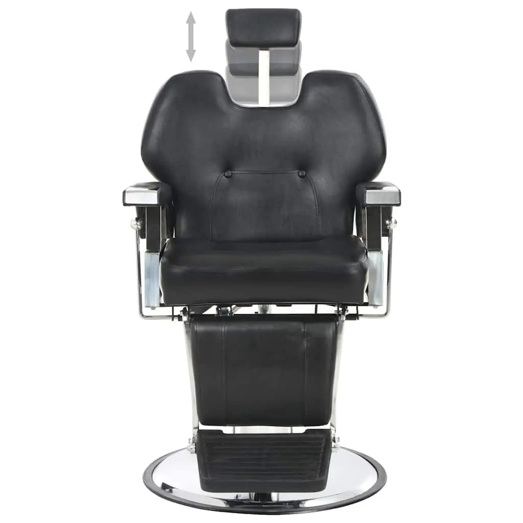 Barber Chair Faux Leather 360° Rotatable Adjustable Black