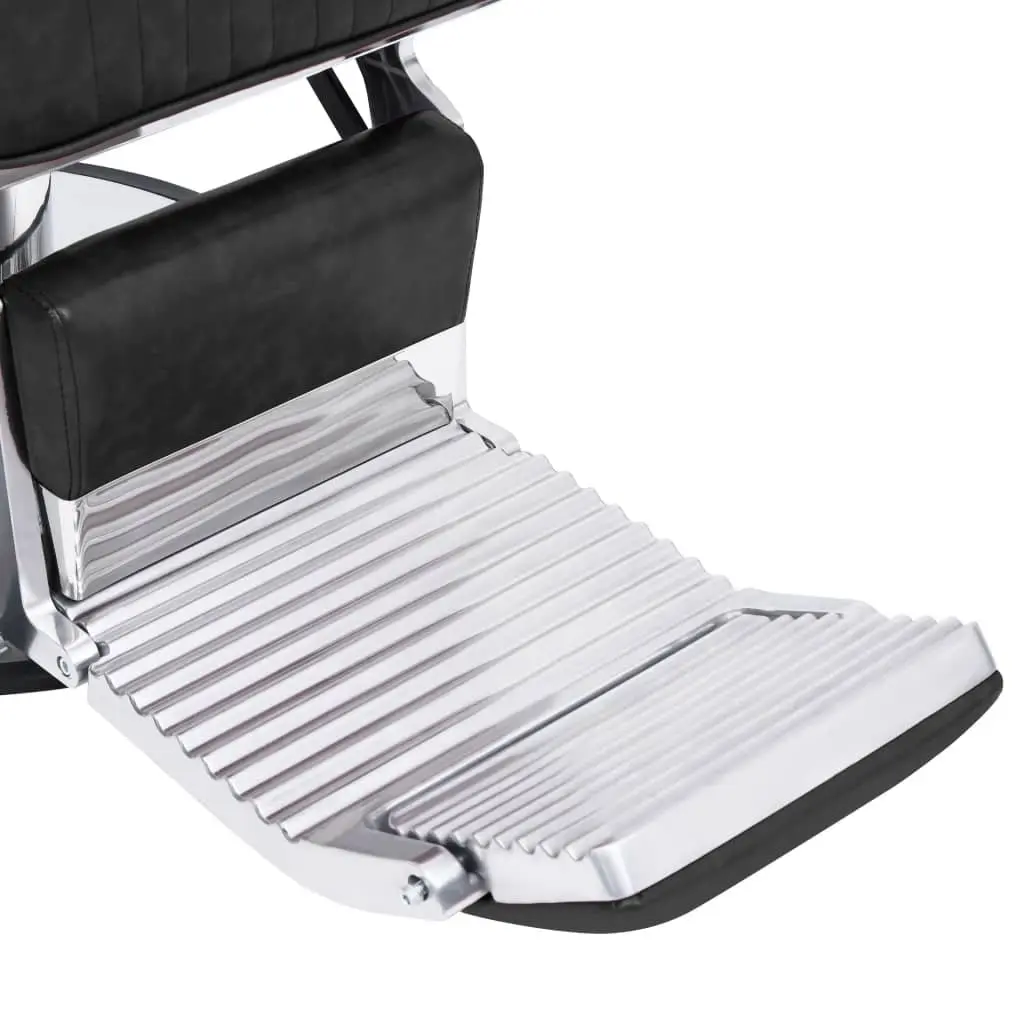 Barber Chair Faux Leather 68 x 69 x 116 cm Black Metal Frame 360 Rotatable