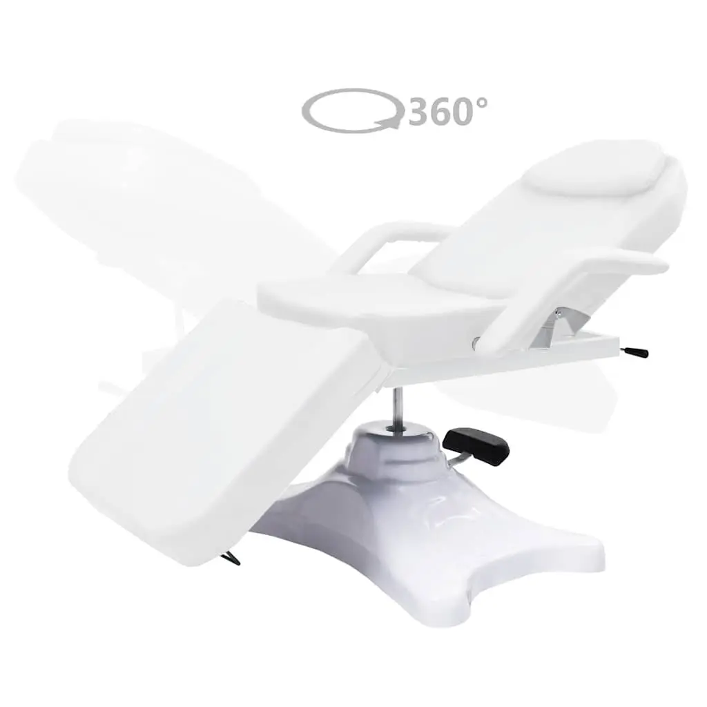 Massage Table Adjustable Height 180x62cm White