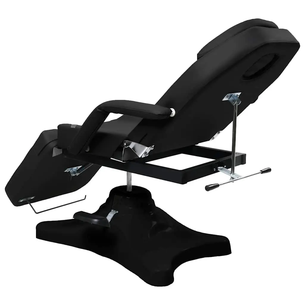 Massage Table Adjustable 180cm Black PVC Cushioning FRP Base