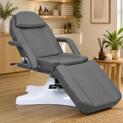 Massage Table Adjustable Backrest Footrest Rotating Beauty Salon Facial