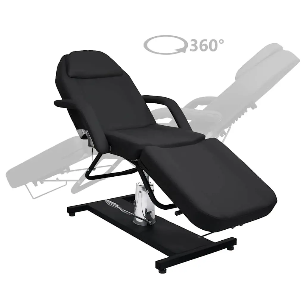 Massage Table PVC Adjustable Backrest Footrest 180x62cm White