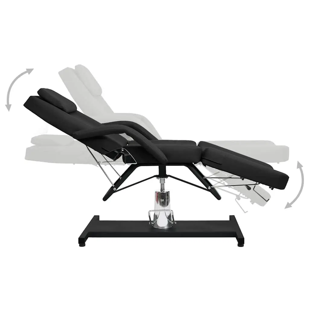 Massage Table PVC Adjustable Backrest Footrest 180x62cm White
