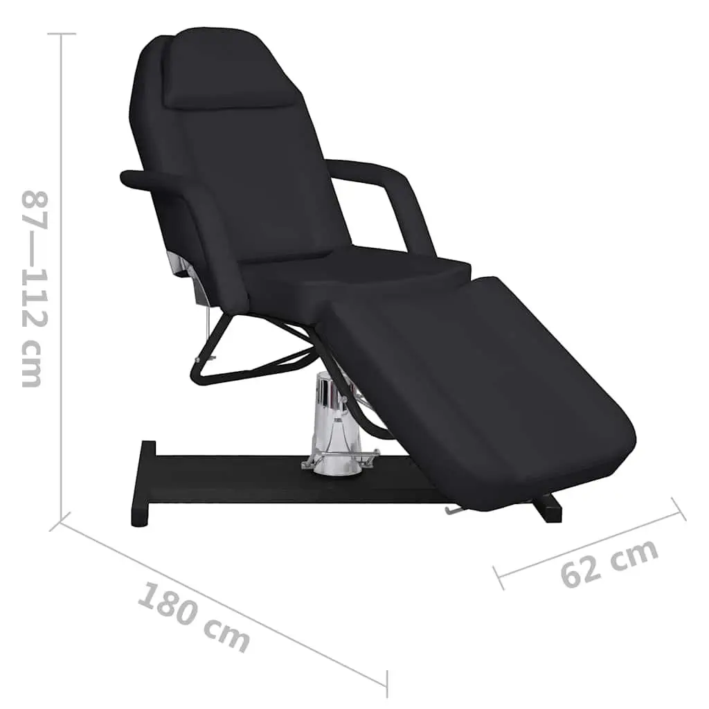Massage Table PVC Adjustable Backrest Footrest 180x62cm White