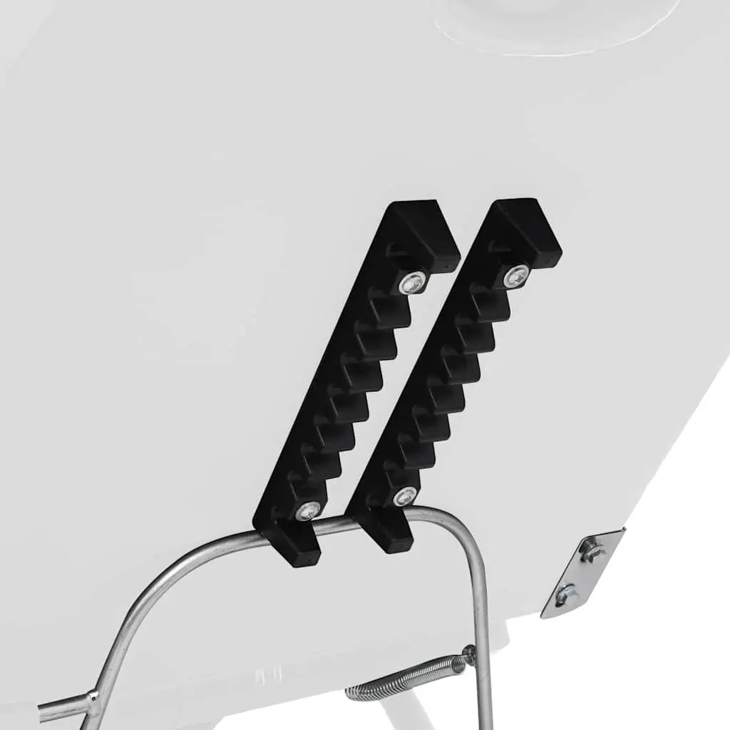 Beauty Treatment Chair Faux Leather Adjustable 180 x 62 x 78 cm White