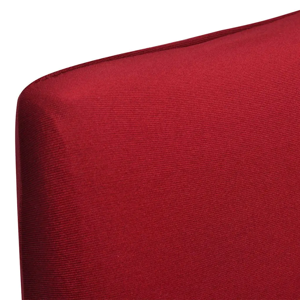 Chair Cover Stretchable Soft Wrinkle Resistant Red Set 4 pcs