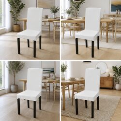 Practical Cream Chair Cover Set, Perfect for Everyday Use