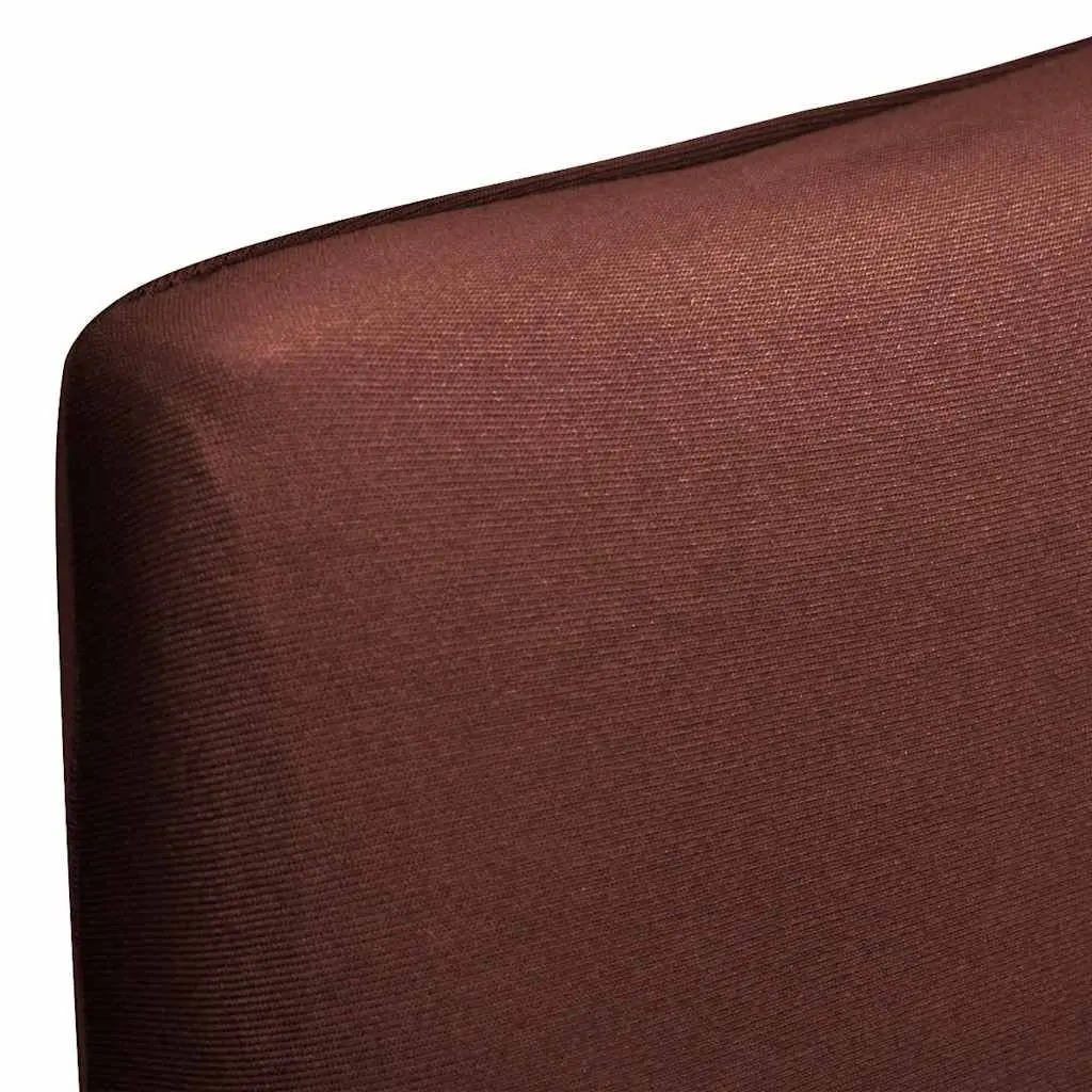 Chair Covers Stretchable Fabric 4 Pack Brown Soft Wrinkle-Resistant