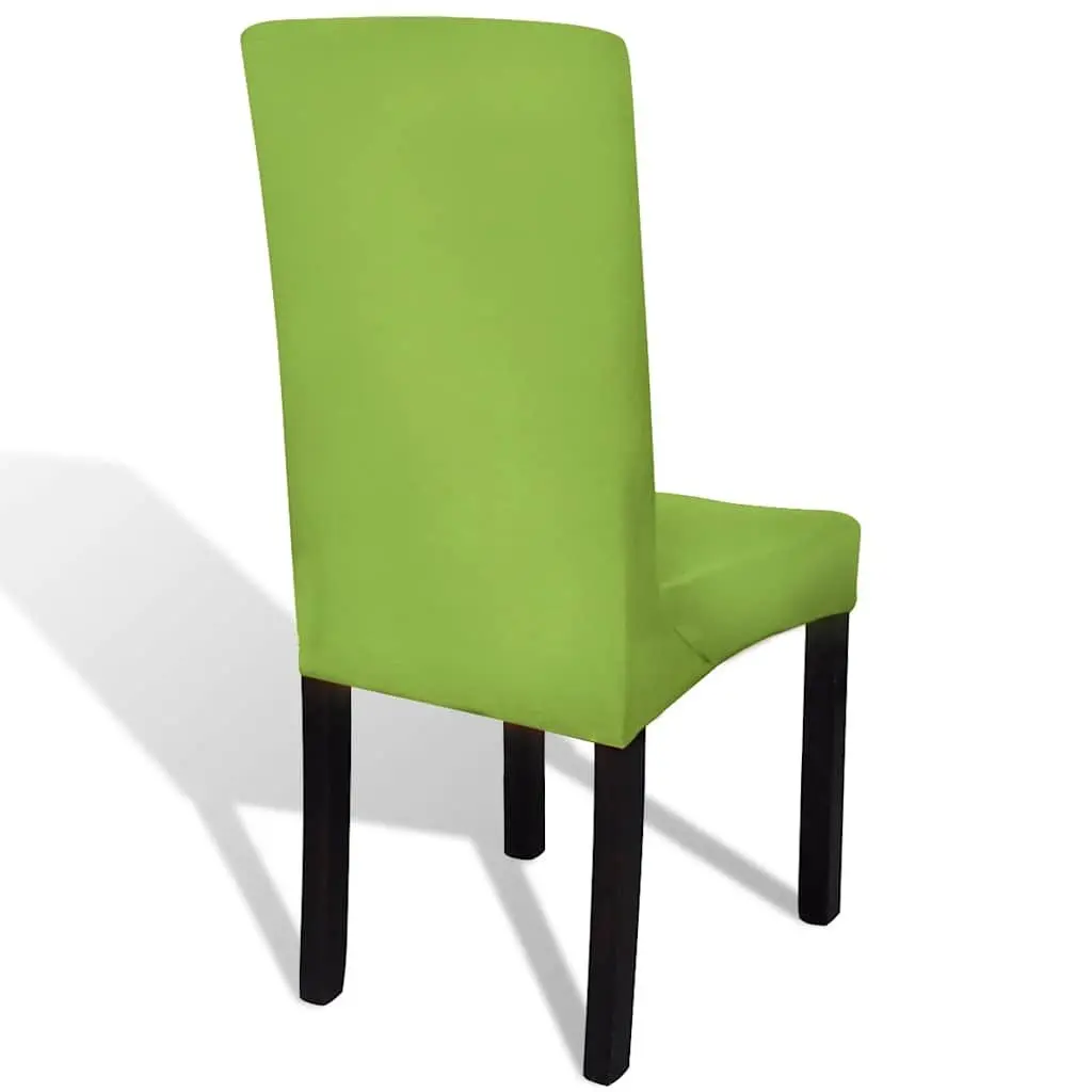 Chair Cover Stretchable Spandex Blend Fabric 55 cm Green 4 Piece
