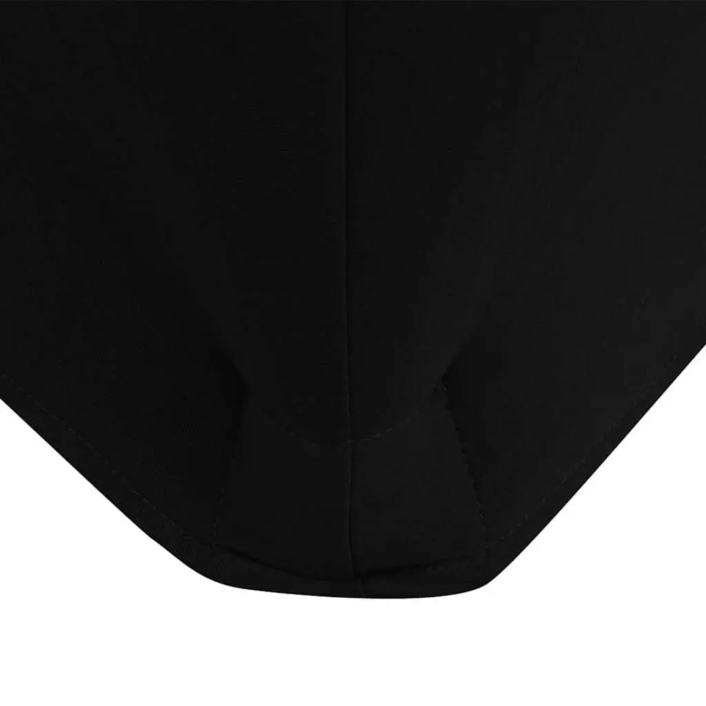 Stretch Table Slipcovers Rectangular 183x76x74cm Black 2 Pieces