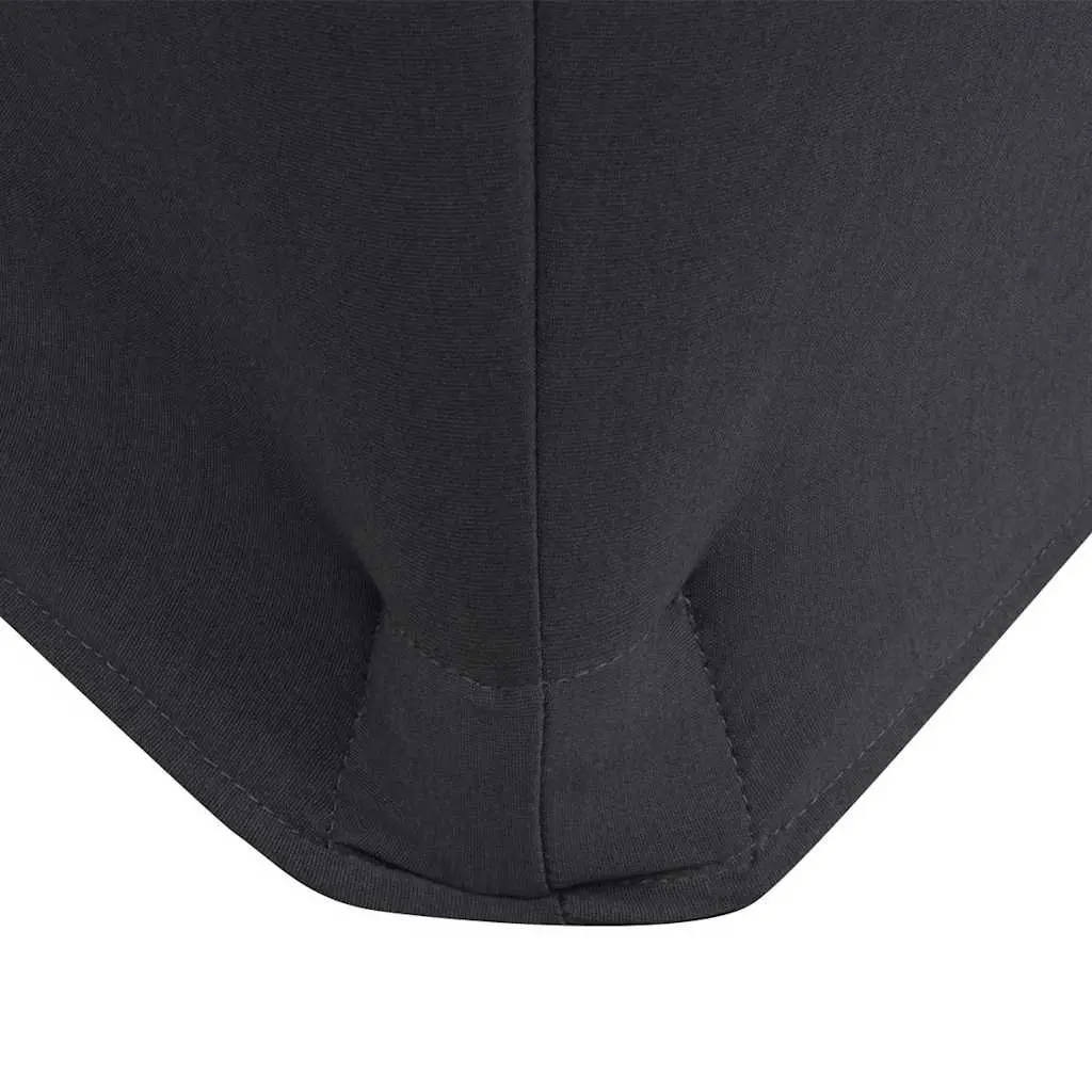 Stretch Table Slipcovers Rectangular Stretch Fabric Anthracite 2 Piece