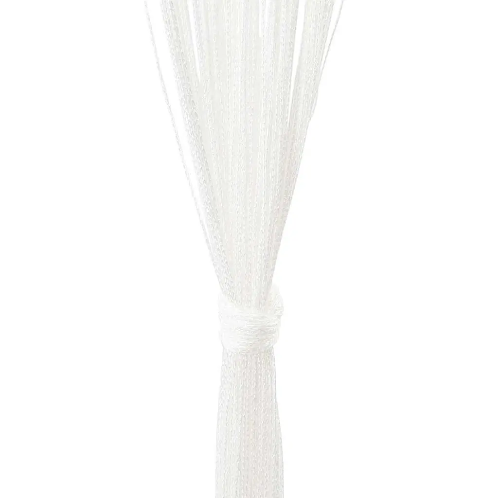 White String Curtains 2 Pack for Home Use 100x250 cm