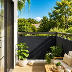 Practical Balcony Privacy Screen 90x500cm for Outdoor Use