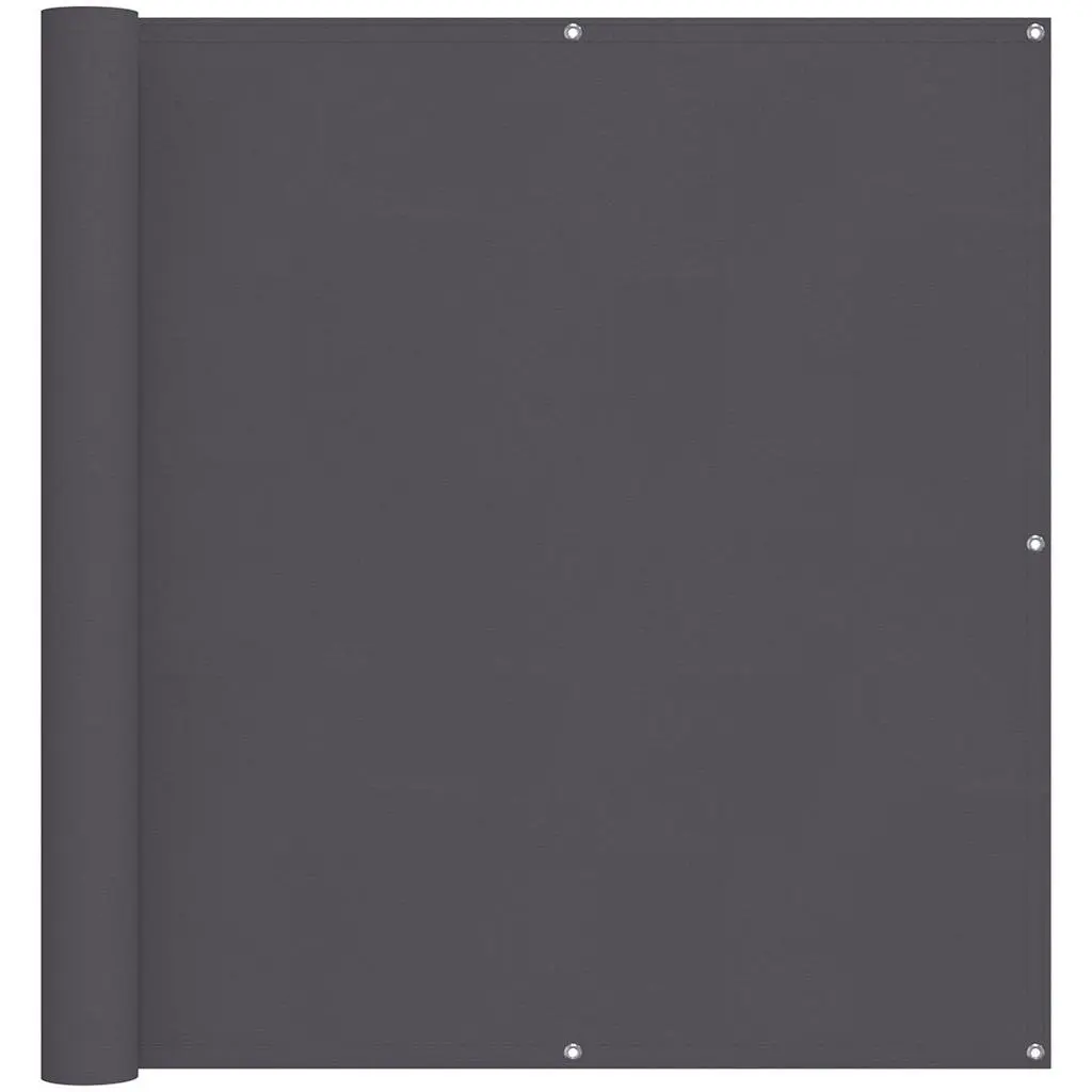 Balcony Privacy Shade Waterproof Outdoor PU Coated Oxford Fabric 120x400 cm Anthracite