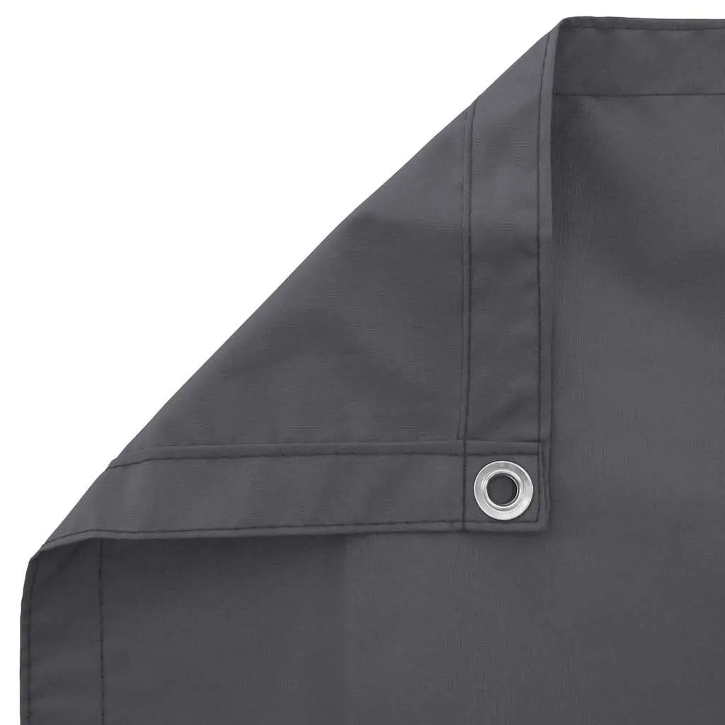 Balcony Privacy Shade Waterproof Outdoor PU Coated Oxford Fabric 120x400 cm Anthracite