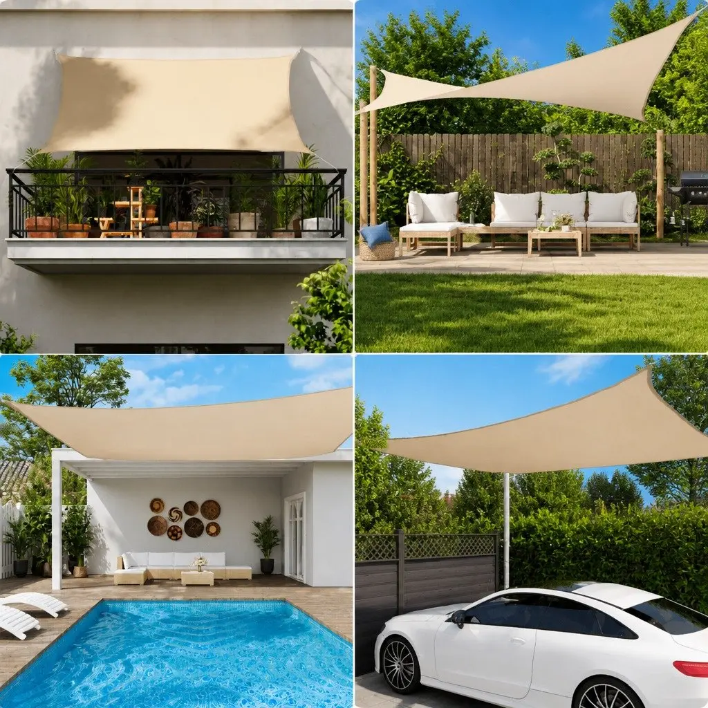 Rectangular Sunshade Sail PU Coated Oxford 3x4 m Anthracite