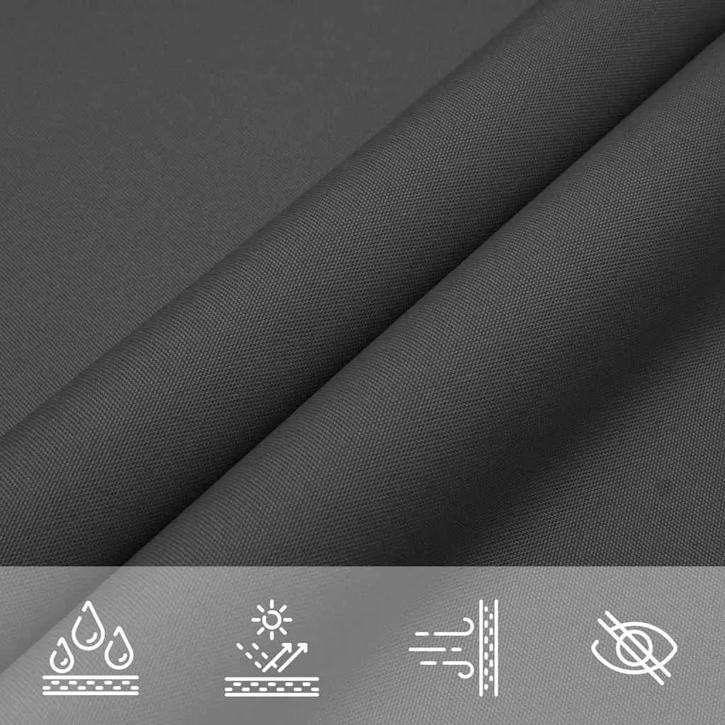 Rectangular Sunshade Sail PU Coated Oxford 3x4 m Anthracite