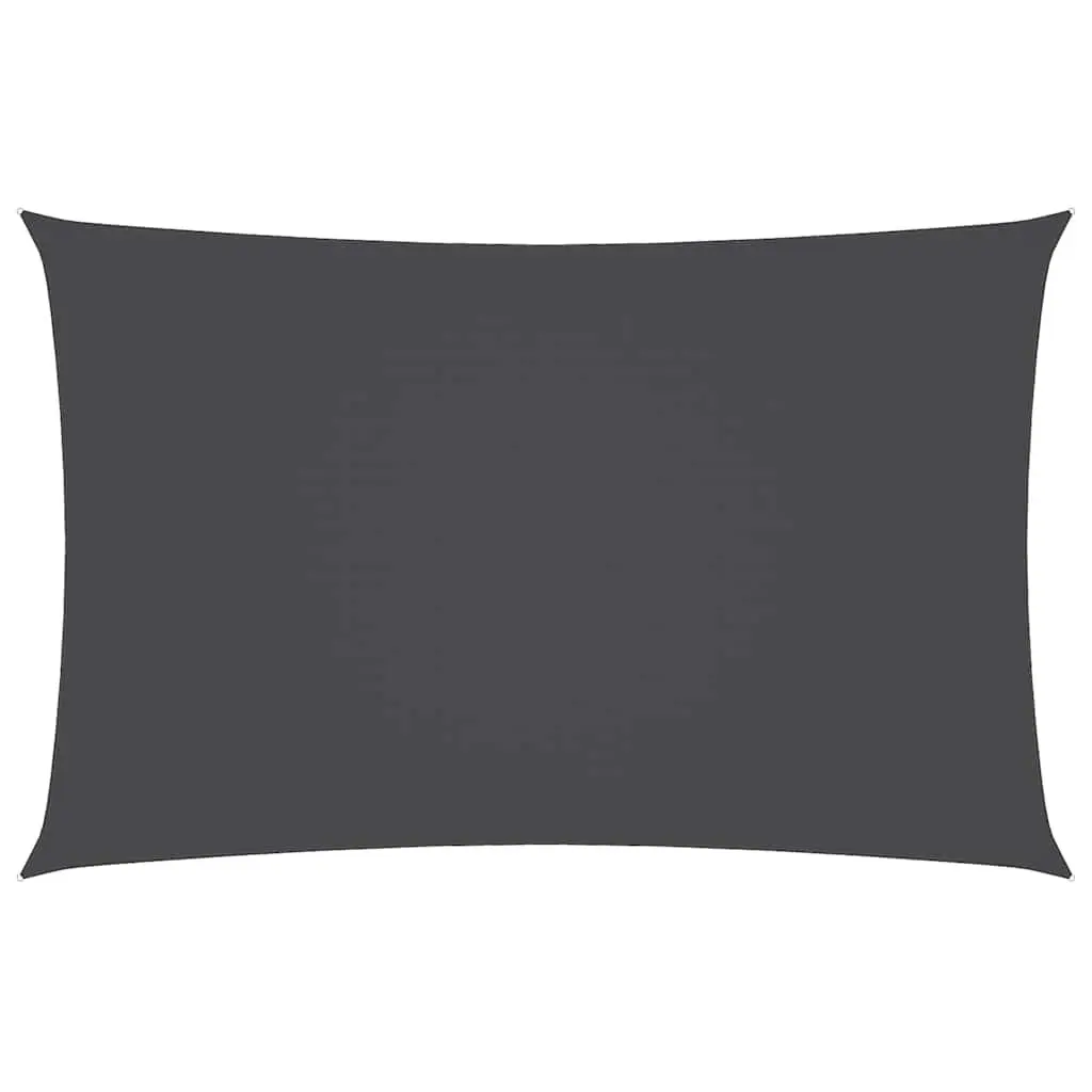 Sunshade Sail Rectangular PU Coated Oxford Fabric Anthracite 3x6 m Outdoor Canopy for Garden Patio