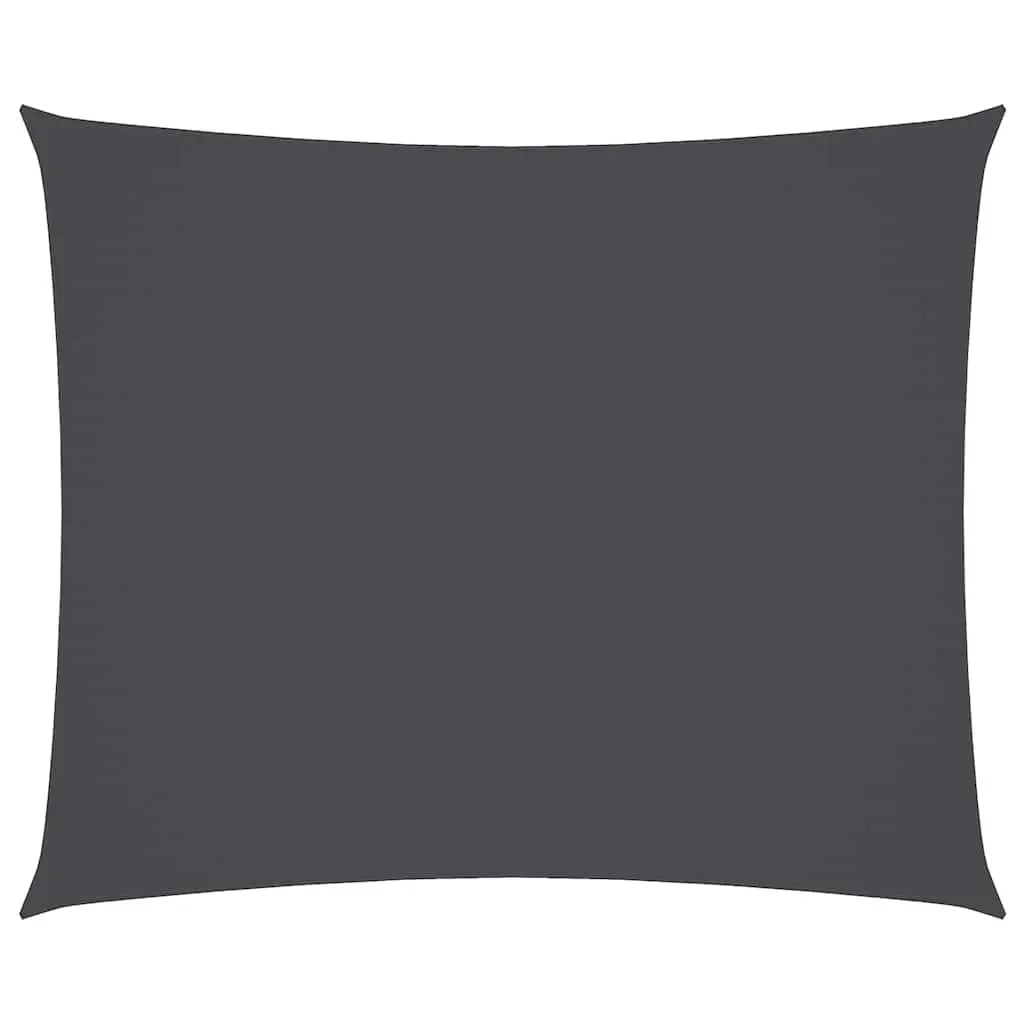 Rectangular Oxford Fabric Sunshade Sail Anthracite Colour 4x5m Mould and UV Resistant for Garden Patio Outdoor Canopy