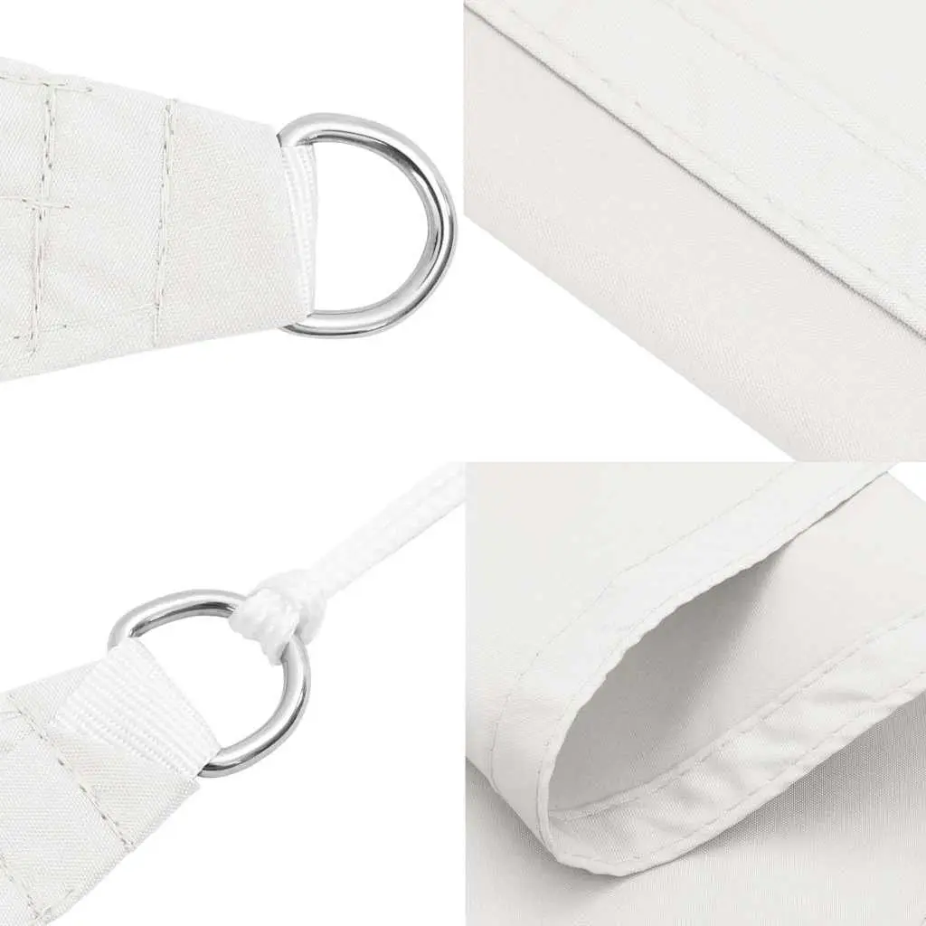 Sunshade Sail 4x5m White PU Coated Oxford Fabric Mould Resistant for Garden Patio Outdoor