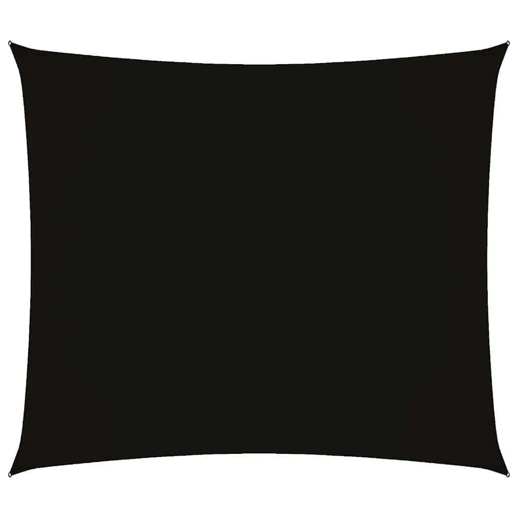 Rectangular Black Sunshade Sail 2x2.5m Mould and UV Resistant Oxford Fabric for Garden Outdoor Patio
