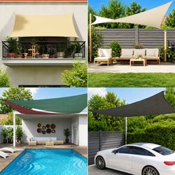 Functional Sunshade Sail for Balconies and Gardens