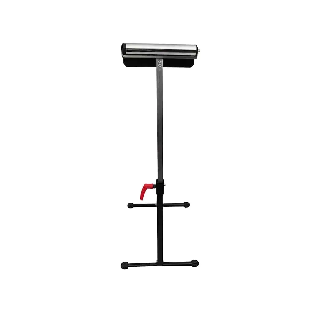 Roller Stands Adjustable Height Steel Base Frame Multicolour Set of 2