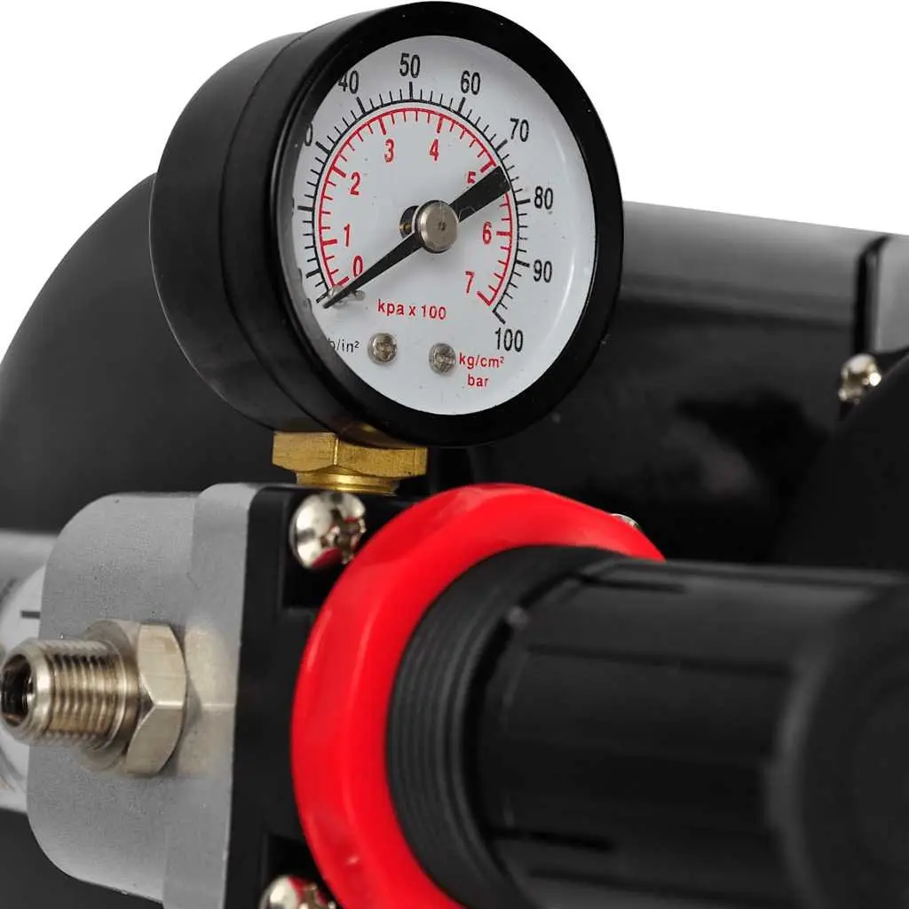 Airbrush Compressor Set Oil-Free Mini Piston with 3 Litre Air Tank Three Spray Guns Professional Use