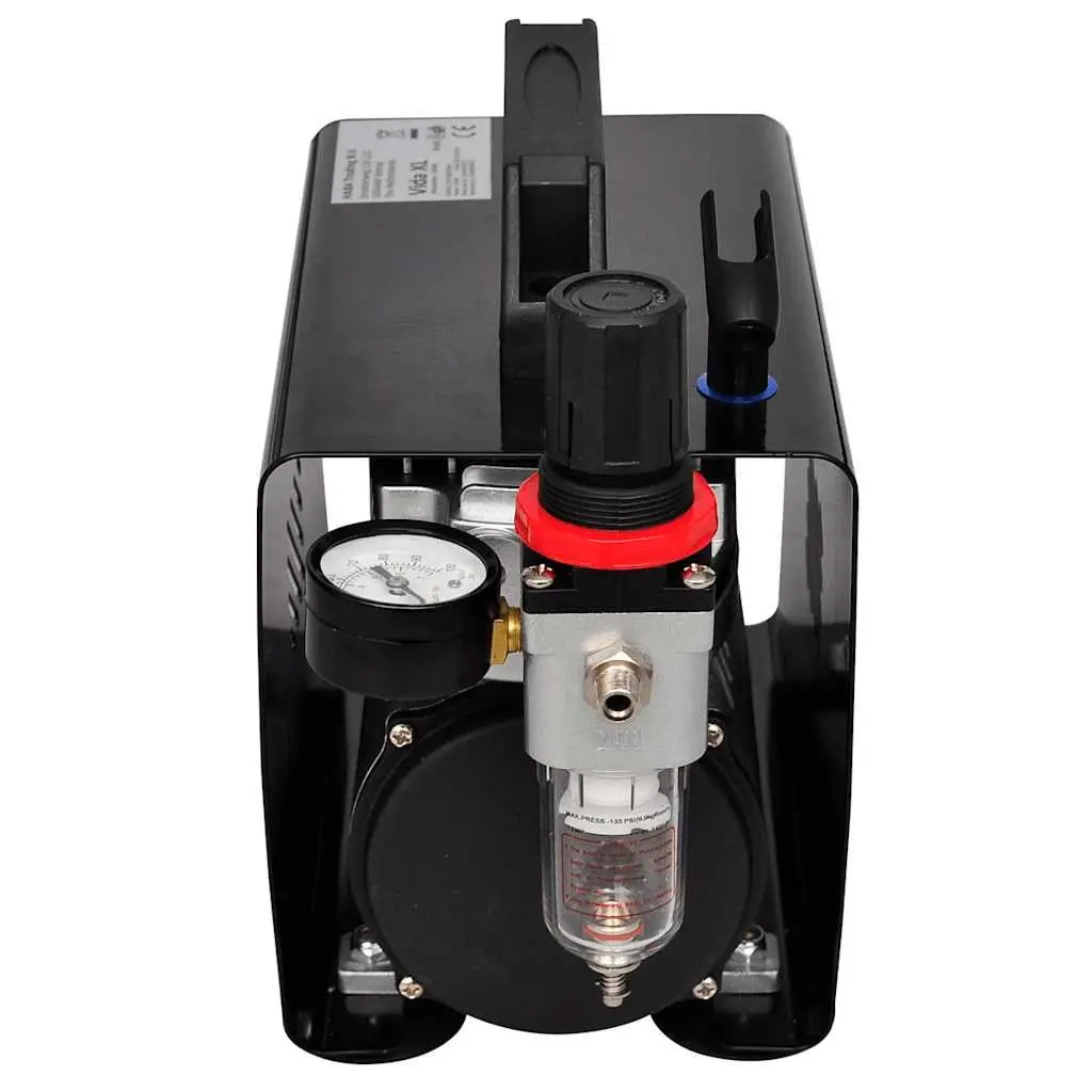 Airbrush Compressor Set Mini Piston Art Craft Hobby 255x135x220mm with 3 Spray Guns and Accessories