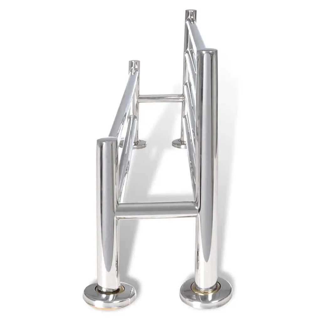 Stainless Steel Wall Mounted Towel Rack 6 Tubes Bathroom Holder Organiser