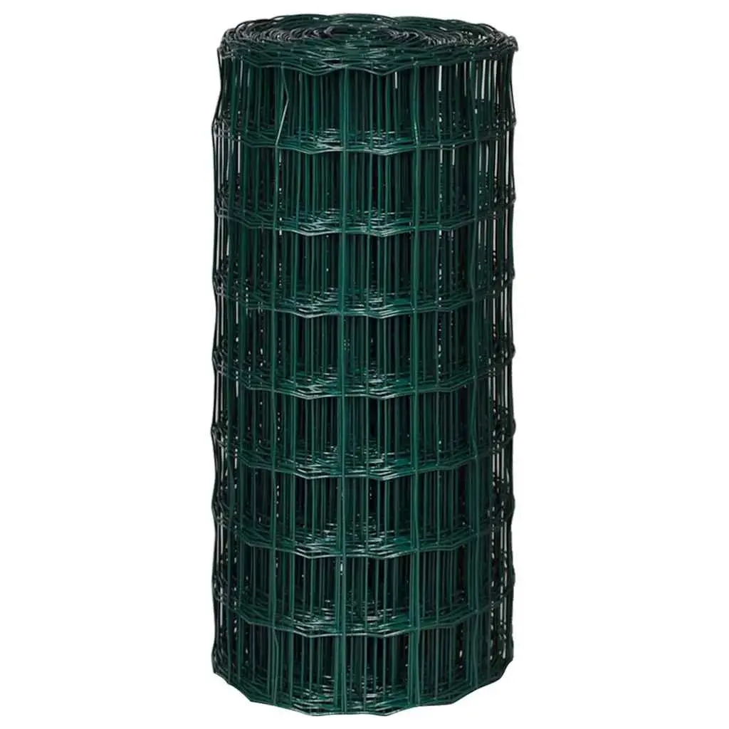 Fence Panel Steel Wire 10x0.8m Green Garden Poultry Farm Fencing Barrier