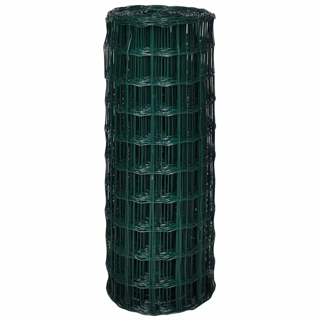 Steel Wire Euro Fence Panel 25 x 1.0 m Green