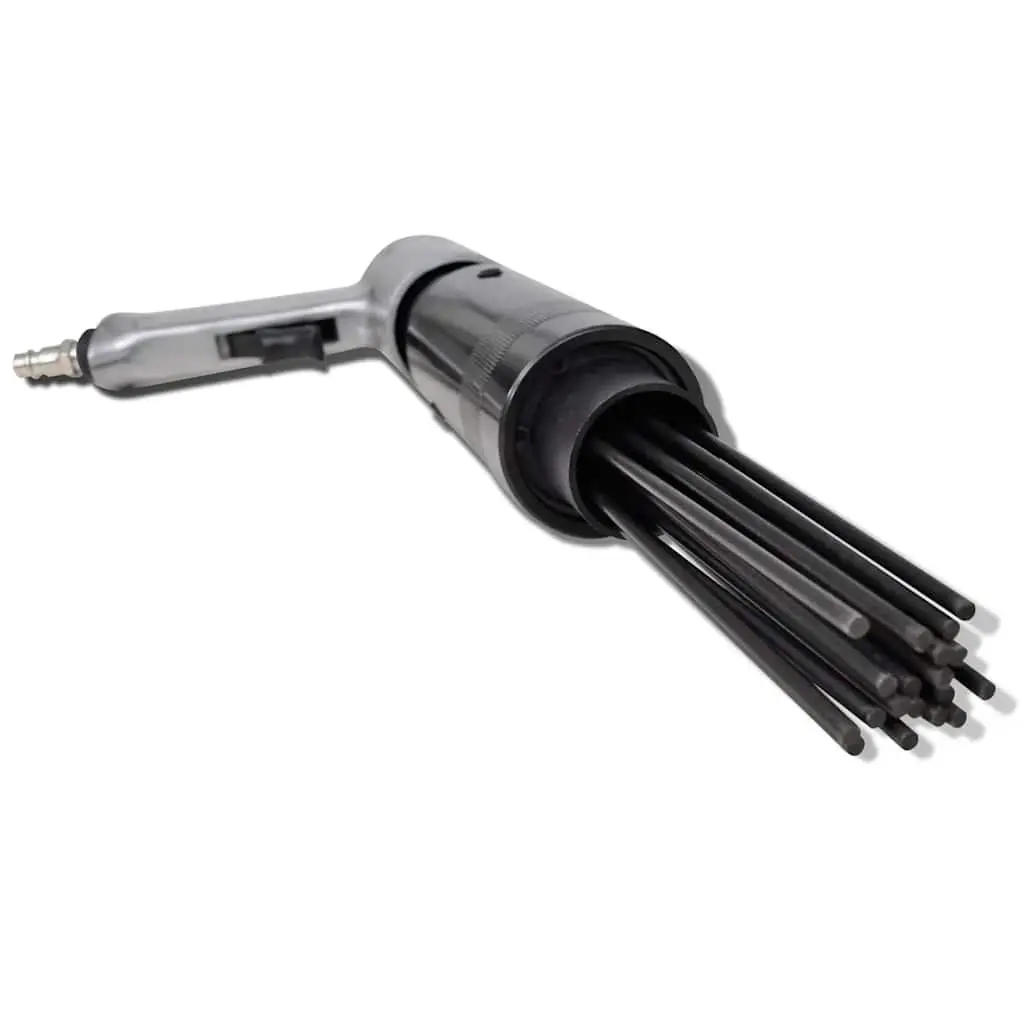 Pneumatic Needle Scaler Pistol Grip Air Tool Rust Removal Surface Preparation 19 High Wear Resistant Steel Needles