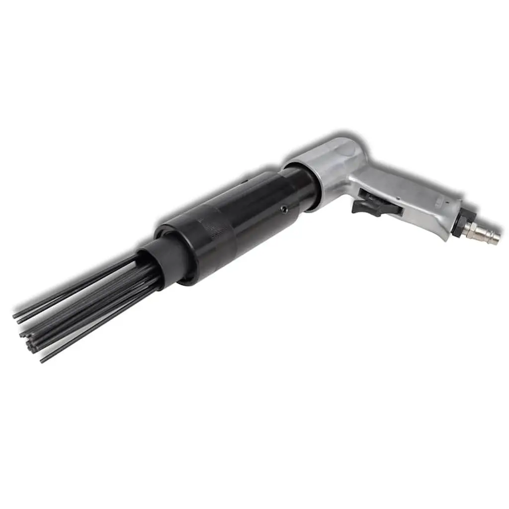 Pneumatic Needle Scaler Pistol Grip Air Tool Rust Removal Surface Preparation 19 High Wear Resistant Steel Needles