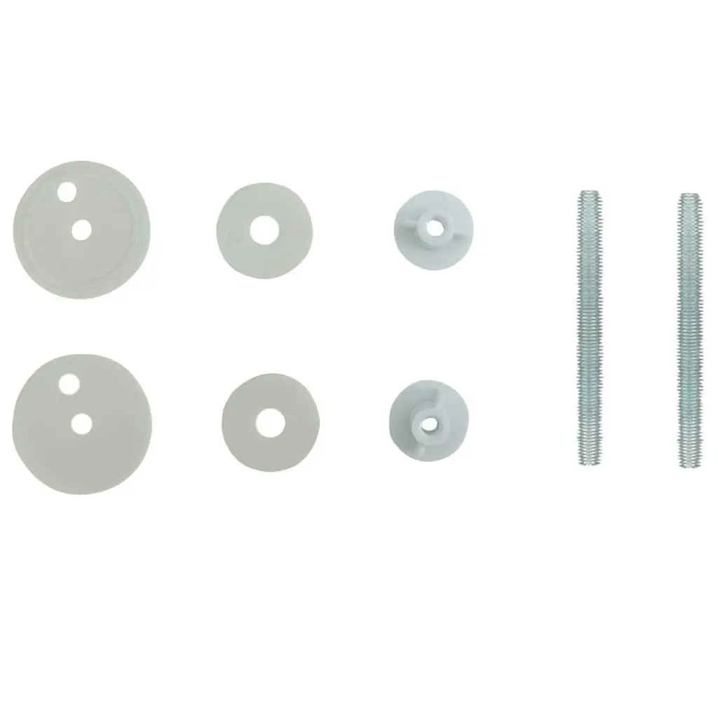 Toilet Seat MDF Grey with Adjustable Hinges for Standard Bowls Easy Install