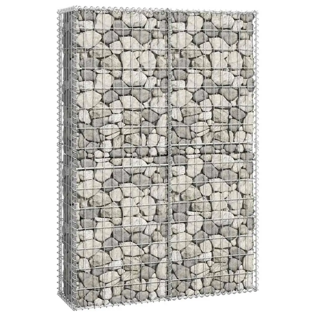 Gabion Basket Galvanised Steel Mesh 150x100x30cm with Lids for Garden Retaining Wall Projects