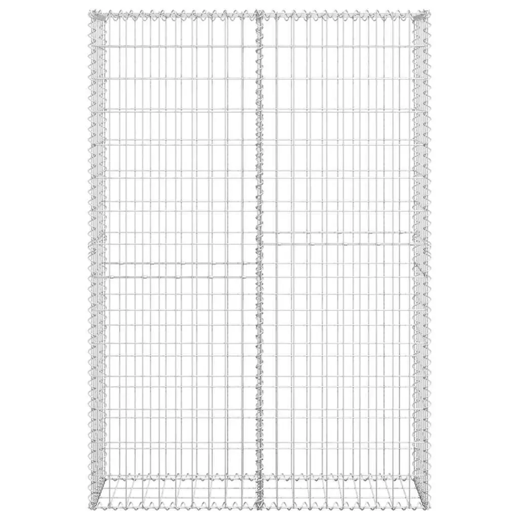 Gabion Basket Galvanised Steel Mesh 150x100x30cm with Lids for Garden Retaining Wall Projects