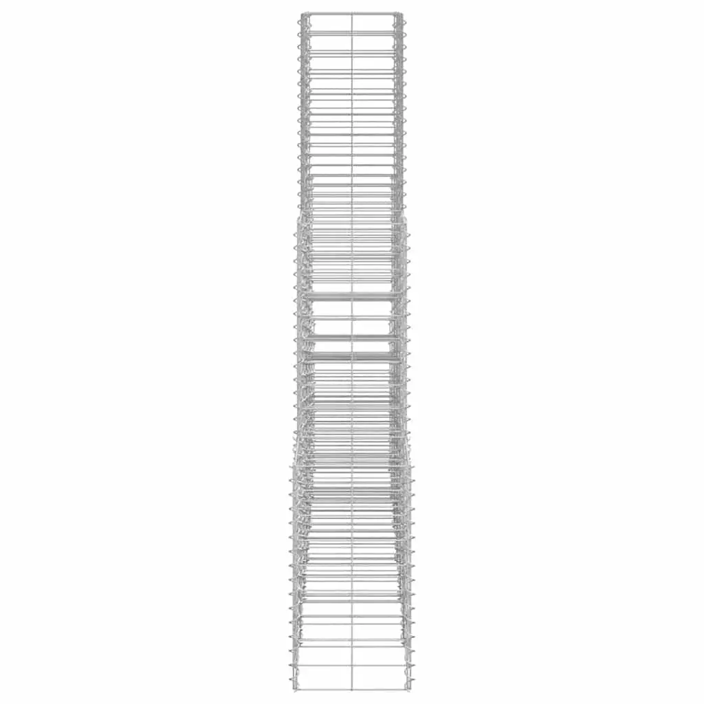 Gabion Basket Set 6 Piece Galvanised Steel Wire Mesh Retaining Wall Silver