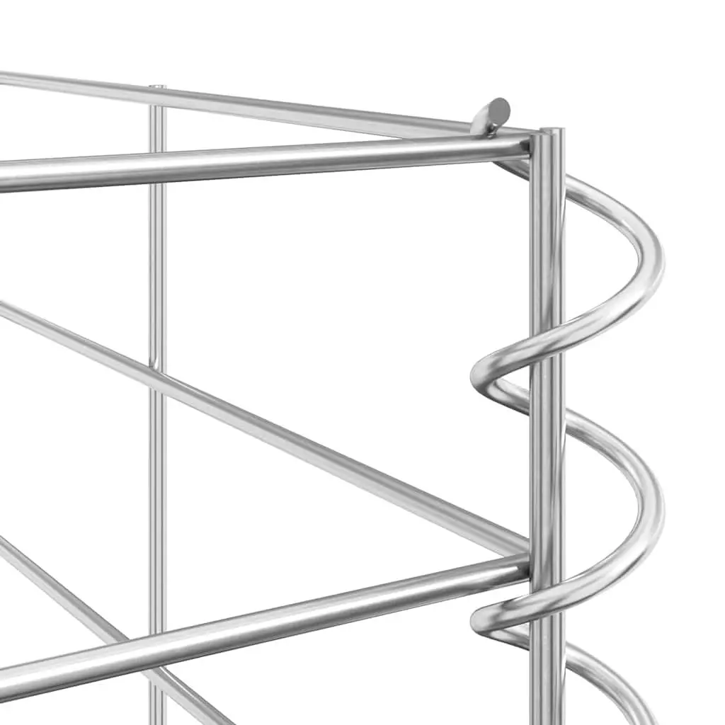 Gabion Basket Set 6 Piece Galvanised Steel Wire Mesh Retaining Wall Silver