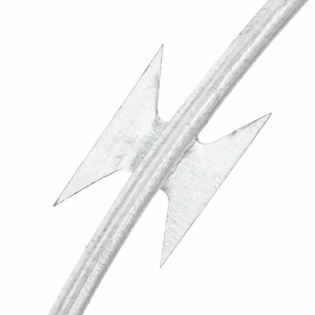 Razor Wire Helical Coil 60m Galvanised Steel Security Fence Silver Outdoor Garden Yard