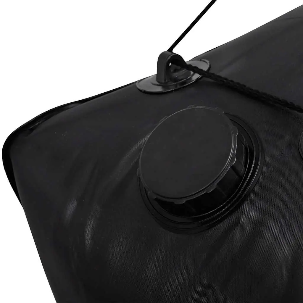 Solar Camp Shower PVC 40L Portable Outdoor Bath Black